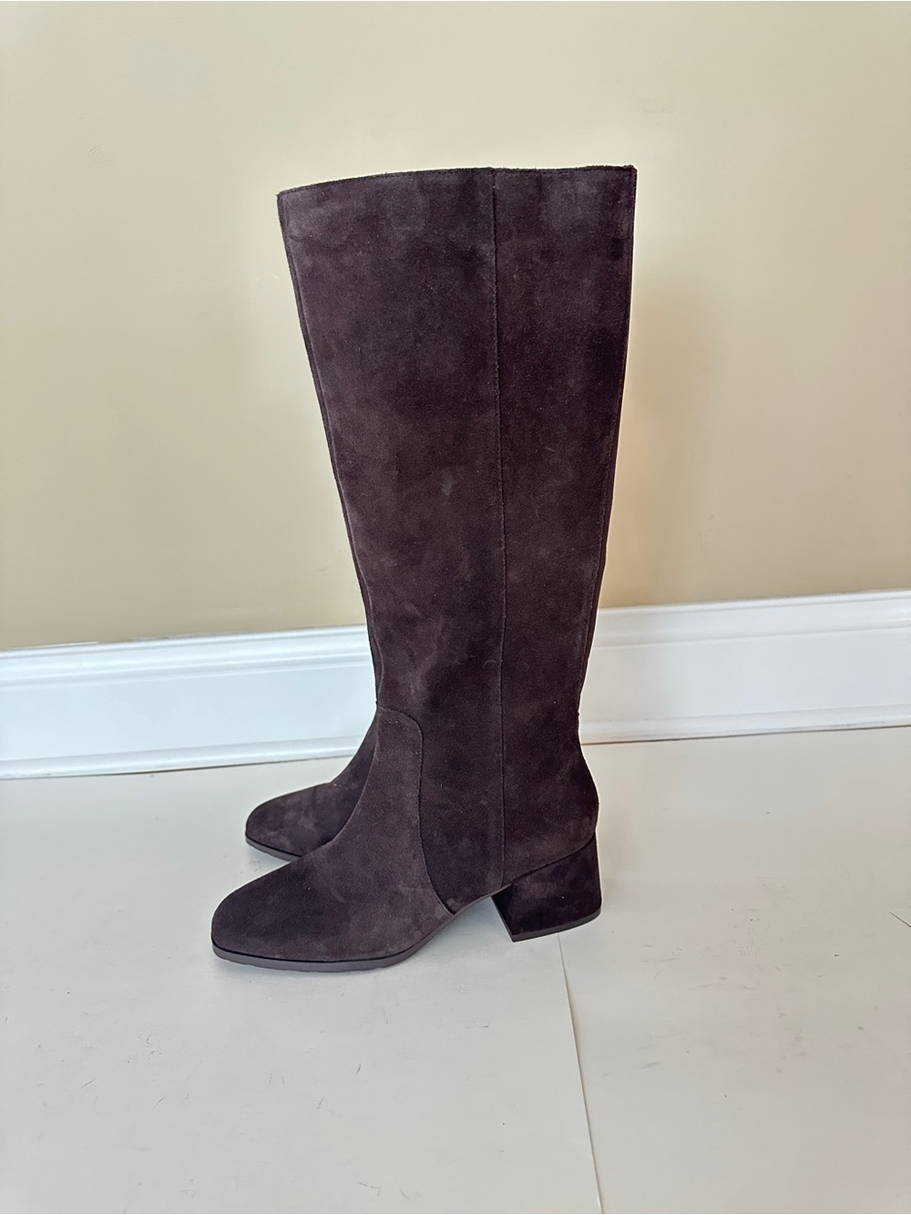 NEW Blondo Felicity Dark Brown Waterproof Suede Knee High Women's Boots, Sz 8.5M